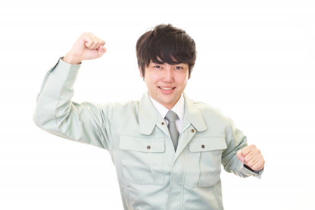 働く男性